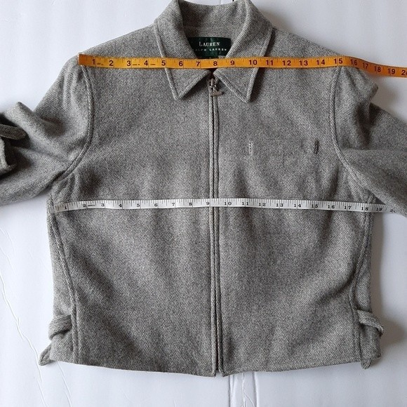 Lauren Ralph Lauren Angora Wool Blend Zippered Jacket Size 6 - Picture 7 of 14